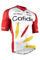 NALINI Cyklistický dres s krátkým rukávem - COFIDIS 2021 - bílá/červená