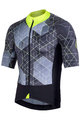 NALINI Cyklistický dres s krátkým rukávem - AIS STELVIO 2.0 - černá/žlutá
