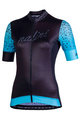 NALINI Cyklistický dres s krátkým rukávem - AIS STILOSA 2.0 LADY - modrá/černá