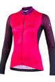 NALINI Cyklistický dres s dlouhým rukávem zimní - AIS LW 2.0 LADY SMR - růžová/černá