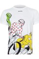 NU. BY HOLOKOLO Cyklistické triko s krátkým rukávem - LE TOUR COLOURS - bílá/vícebarevná