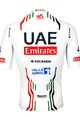 PISSEI Cyklistický dres s krátkým rukávem - UAE TEAM EMIRATES OFFICIAL 2024 - bílá/červená/černá