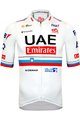 PISSEI Cyklistický dres s krátkým rukávem - UAE TEAM EMIRATES SLOVENIAN 2024 - bílá/červená