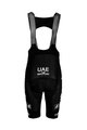 PISSEI Cyklistické kalhoty krátké s laclem - UAE 2023 - černá