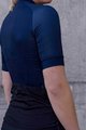 POC Cyklistický dres s krátkým rukávem - ESSENTIAL ROAD LADY - černá/modrá