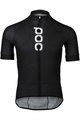 POC Cyklistický dres s krátkým rukávem - ESSENTIAL ROAD LOGO - černá