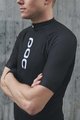 POC Cyklistický dres s krátkým rukávem - ESSENTIAL ROAD LOGO - černá