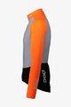 POC Cyklistický dres s dlouhým rukávem zimní - ESSENTIAL ROAD MID - černá/oranžová/šedá