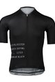 POC Cyklistický dres s krátkým rukávem - PRISTINE PRINT - černá