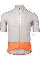 POC Cyklistický dres s krátkým rukávem - ESSENTIAL ROAD LOGO - šedá/oranžová