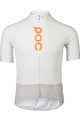 POC Cyklistický dres s krátkým rukávem - ESSENTIAL ROAD LOGO - bílá/šedá