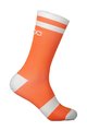 POC Cyklistické ponožky klasické - LURE MTB - bílá/oranžová