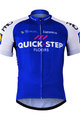 BONAVELO Cyklistický dres s krátkým rukávem - QUICKSTEP 2017 - modrá/bílá