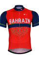 BONAVELO Cyklistický dres s krátkým rukávem - BAHRAIN MERIDA 2017 - červená/modrá