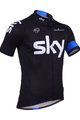 BONAVELO Cyklistický dres s krátkým rukávem - SKY 2013 - černá/modrá