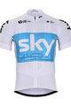 BONAVELO Cyklistický dres s krátkým rukávem - SKY 2018 - světle modrá/bílá