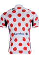 BONAVELO Cyklistický dres s krátkým rukávem - TOUR DE FRANCE  - červená/bílá
