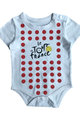 dětské body - TOUR DE FRANCE II  - červená/bílá