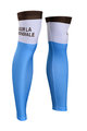 BONAVELO Cyklistické návleky na nohy - AG2R - bílá/modrá/hnědá