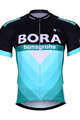 BONAVELO Cyklistický dres s krátkým rukávem - BORA 2019 - černá/zelená