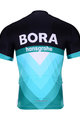 BONAVELO Cyklistický dres s krátkým rukávem - BORA 2019 - černá/zelená