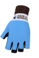 BONAVELO Cyklistické rukavice krátkoprsté - AG2R 2020 - modrá/bílá/hnědá