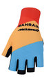 BONAVELO Cyklistické rukavice krátkoprsté - BAHRAIN MCLAREN - žlutá/červená