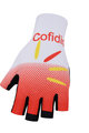 BONAVELO Cyklistické rukavice krátkoprsté - COFIDIS 2020 - červená/bílá