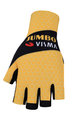 BONAVELO Cyklistické rukavice krátkoprsté - JUMBO-VISMA 2020 - černá/žlutá