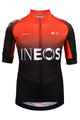 BONAVELO Cyklistický dres s krátkým rukávem - INEOS 2020 KIDS - červená/černá