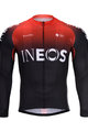 BONAVELO Cyklistický dres s dlouhým rukávem letní - INEOS 2020 SUMMER - červená/černá