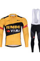 BONAVELO Cyklistický zimní dres a kalhoty - JUMBO-VISMA 2020 WNT - černá/žlutá