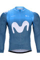 BONAVELO Cyklistický dres s dlouhým rukávem letní - MOVISTAR 2020 SUMMER - modrá