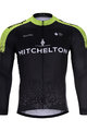 BONAVELO Cyklistický dres s dlouhým rukávem zimní - SCOTT 2020 WINTER - černá/zelená