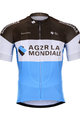 BONAVELO Cyklistický dres s krátkým rukávem - AG2R 2020 - bílá/modrá/hnědá