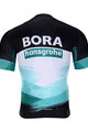 BONAVELO Cyklistický dres s krátkým rukávem - BORA 2020 - bílá/černá/zelená