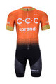 BONAVELO Cyklistický krátký dres a krátké kalhoty - CCC 2020 - oranžová/černá