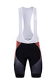 BONAVELO Cyklistické kalhoty krátké s laclem - COFIDIS 2020 - červená/černá
