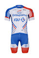 BONAVELO Cyklistický krátký dres a krátké kalhoty - GROUPAMA FDJ 2020 - bílá/červená/modrá