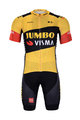 BONAVELO Cyklistický krátký dres a krátké kalhoty - JUMBO-VISMA 2020 - žlutá/černá