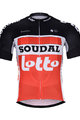 BONAVELO Cyklistický dres s krátkým rukávem - LOTTO SOUDAL 2020 - černá/červená