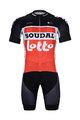 BONAVELO Cyklistický krátký dres a krátké kalhoty - LOTTO SOUDAL 2020 - bílá/červená/černá