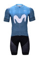 BONAVELO Cyklistický krátký dres a krátké kalhoty - MOVISTAR 2020 - černá/modrá