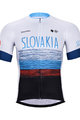 BONAVELO Cyklistický krátký dres a krátké kalhoty - SLOVAKIA - bílá/červená/černá/modrá