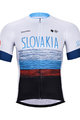 BONAVELO Cyklistický dres s krátkým rukávem - SLOVAKIA - červená/bílá/černá/modrá