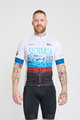 BONAVELO Cyklistický dres s krátkým rukávem - SLOVAKIA - bílá/červená/modrá/černá