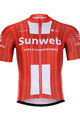 BONAVELO Cyklistický dres s krátkým rukávem - SUNWEB 2020 - červená