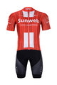 BONAVELO Cyklistický krátký dres a krátké kalhoty - SUNWEB 2020 - černá/červená