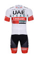 BONAVELO Cyklistický krátký dres a krátké kalhoty - UAE 2020 - bílá/černá