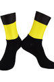 BONAVELO Cyklistické ponožky klasické - TOUR DE FRANCE - žlutá/černá
